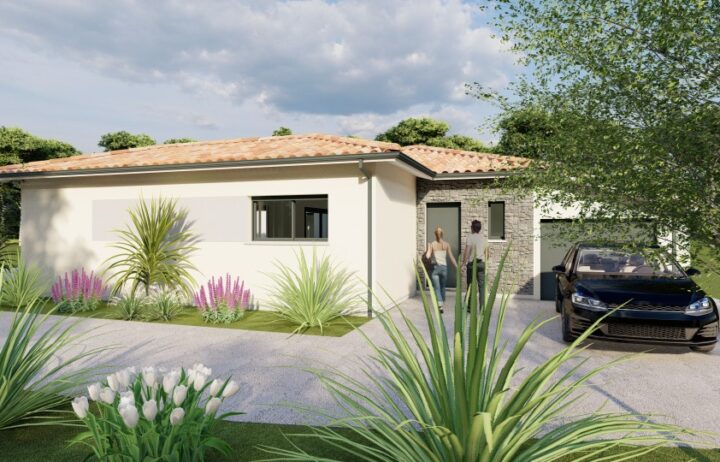 votre maison de 98m2 sur un terrain de 600m2 sur la commune de La Lande-de-Fronsac au prix de 339000&euro; avec Alpha Constructions